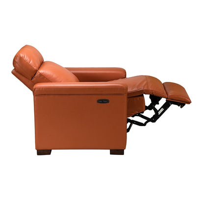 Fauteuil inclinable électrique classique contemporain Alicia 34,65 pouces de large en cuir véritable avec port USB