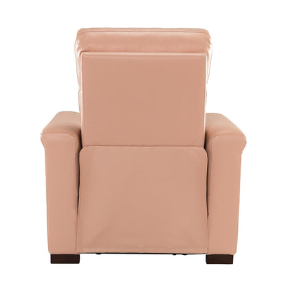 Fauteuil inclinable électrique classique contemporain Alicia 34,65 pouces de large en cuir véritable avec port USB