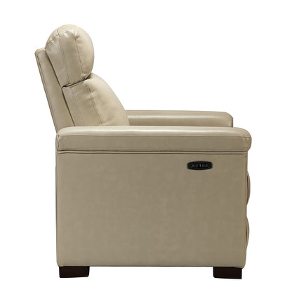 Fauteuil inclinable électrique classique contemporain Alicia 34,65 pouces de large en cuir véritable avec port USB