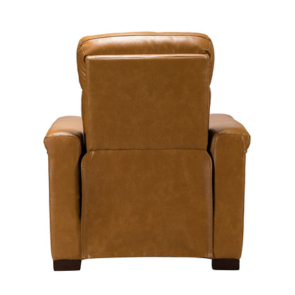 Fauteuil inclinable électrique classique contemporain Alicia 34,65 pouces de large en cuir véritable avec port USB