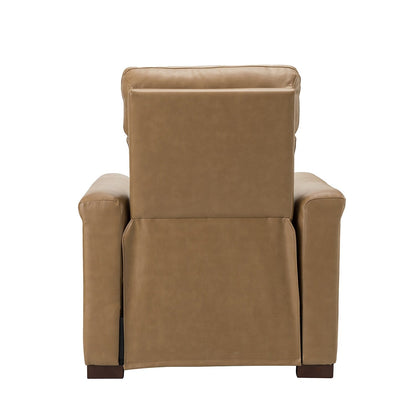 Fauteuil inclinable électrique classique contemporain Alicia 34,65 pouces en cuir véritable avec port USB (lot de 2)