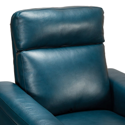 Fauteuil inclinable électrique classique contemporain Alicia 34,65 pouces en cuir véritable avec port USB (lot de 2)