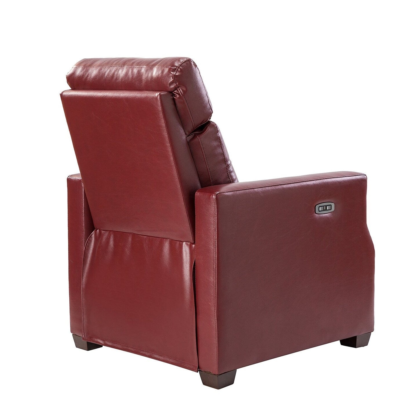 Fauteuil inclinable électrique Alina 31,50 pouces en cuir véritable avec port USB