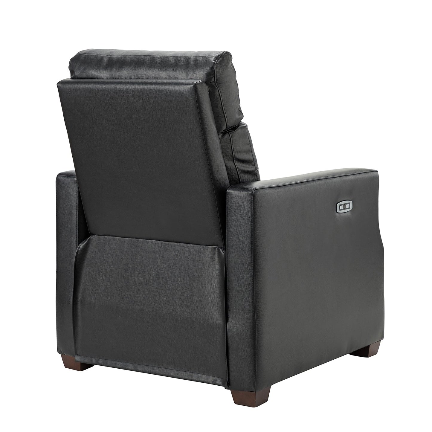 Fauteuil inclinable électrique Alina 31,50 pouces en cuir véritable avec port USB