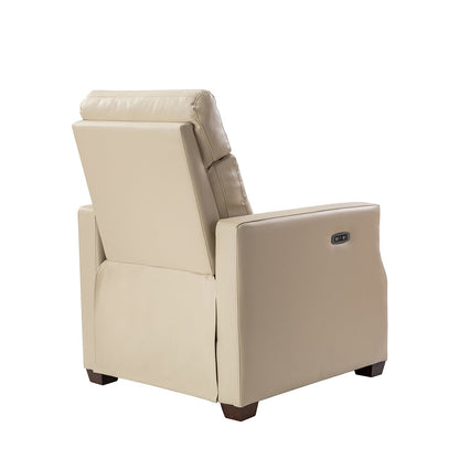 Fauteuil inclinable électrique Alina 31,50 pouces de large en cuir véritable avec port USB, lot de 2