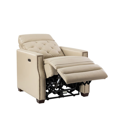 Fauteuil inclinable électrique Alina 31,50 pouces de large en cuir véritable avec port USB, lot de 2