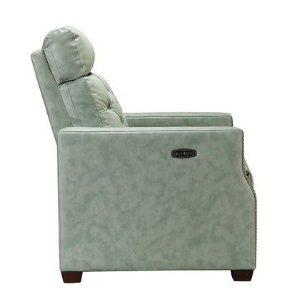 Fauteuil inclinable électrique Alina 31,50 pouces en cuir véritable avec port USB