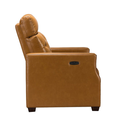 Fauteuil inclinable électrique Alina 31,50 pouces en cuir véritable avec port USB