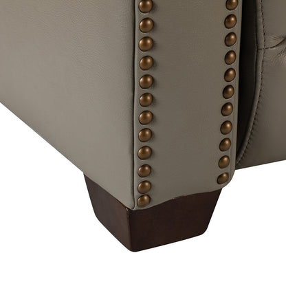 Fauteuil inclinable électrique Alina 31,50 pouces en cuir véritable avec port USB