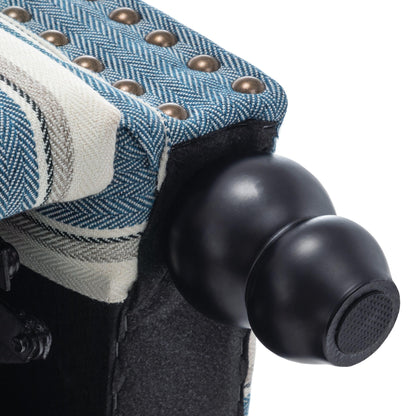 Fauteuil inclinable Alisa 35 po de largeur en cuir végétalien et lin