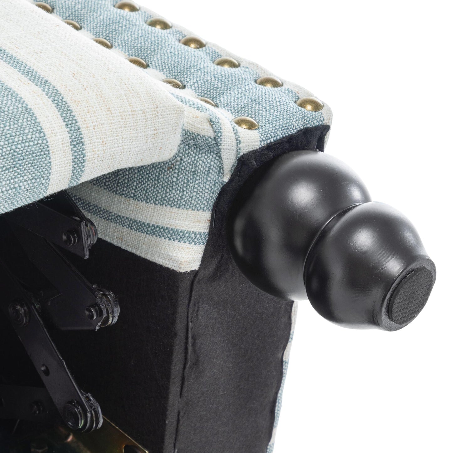 Fauteuil inclinable Alisa 35 po de largeur en cuir végétalien et lin