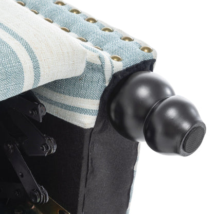 Fauteuil inclinable Alisa 35 po de largeur en cuir végétalien et lin