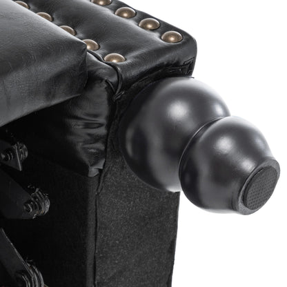 Fauteuil inclinable Alisa 35 po de largeur en cuir végétalien et lin