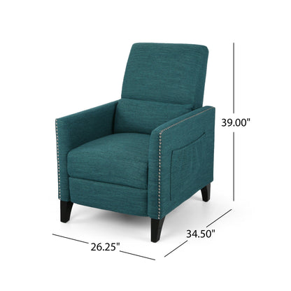 Fauteuil inclinable contemporain en tissu Alscot par Christopher Knight Home