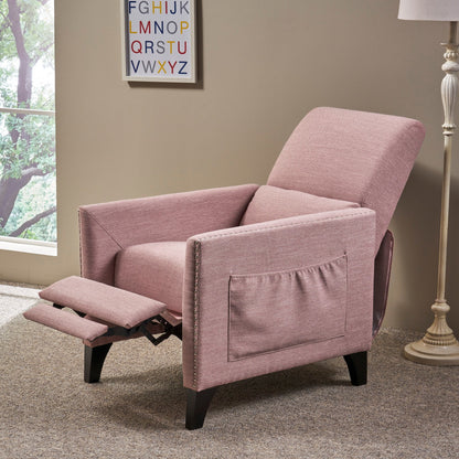 Fauteuil inclinable contemporain en tissu Alscot par Christopher Knight Home