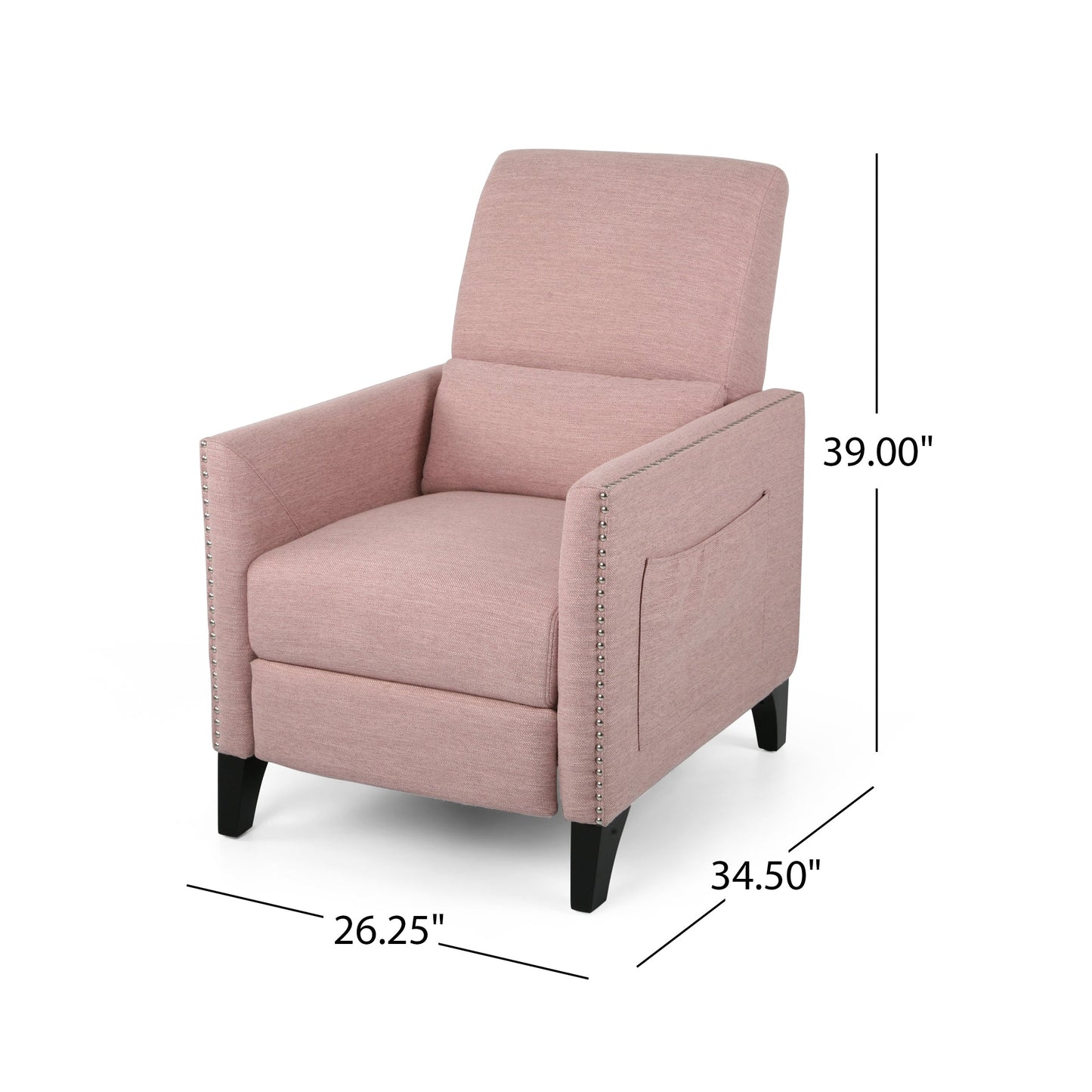 Fauteuil inclinable contemporain en tissu Alscot par Christopher Knight Home