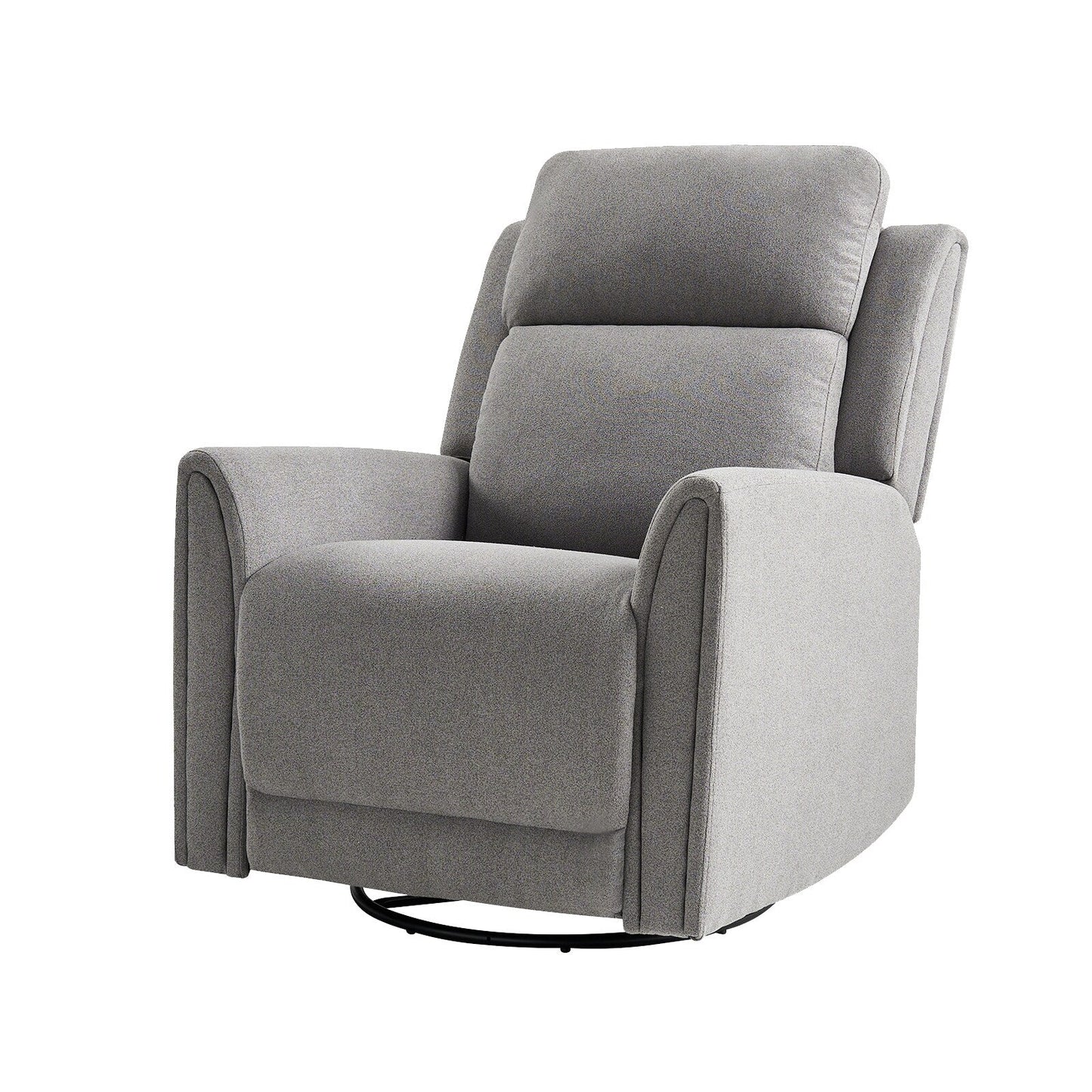 Fauteuil inclinable électrique pivotant et à bascule contemporain Amin avec appui-tête par HULALA HOME