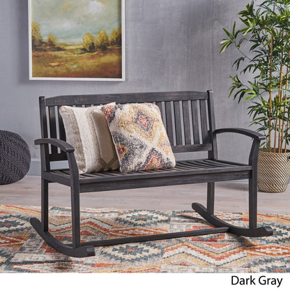 Fauteuil de patio en bois d'acacia Amina par Christopher Knight Home