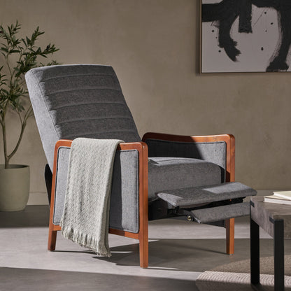 Fauteuil inclinable Anaura Channel Stitch Pushback par Christopher Knight Home