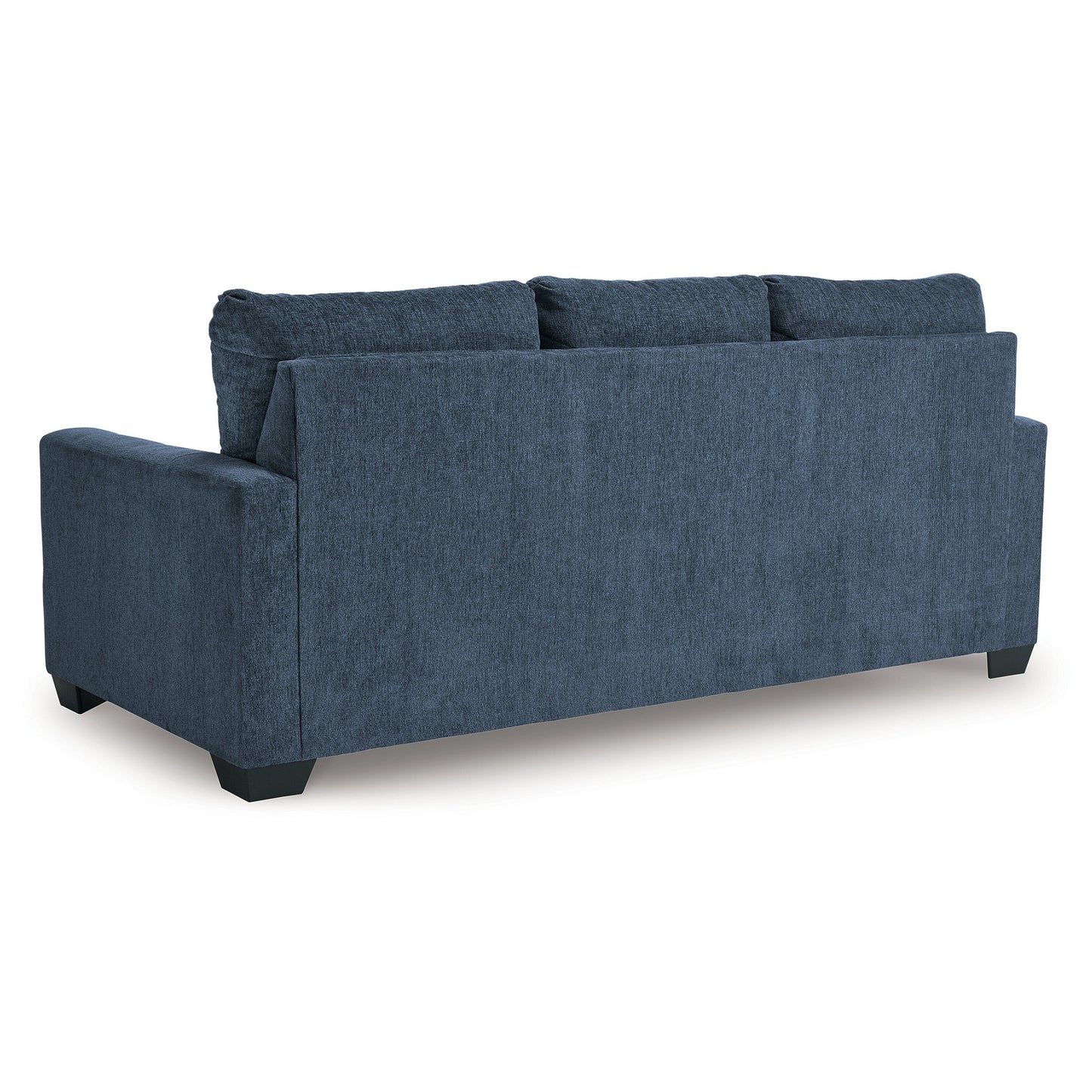 Canapé-lit Anise avec lit gigogne Queen Size, polyester bleu marine
