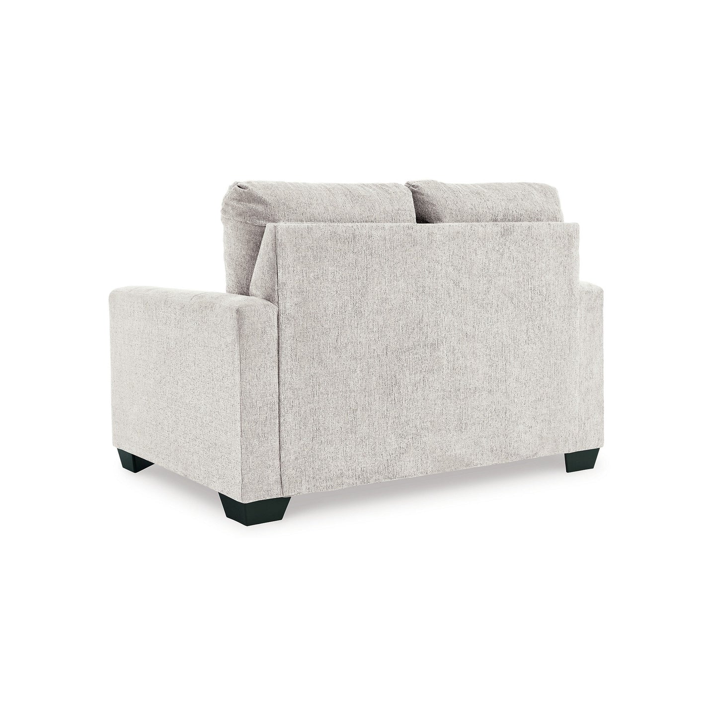 Canapé-lit Anise avec lit gigogne simple, polyester blanc neige