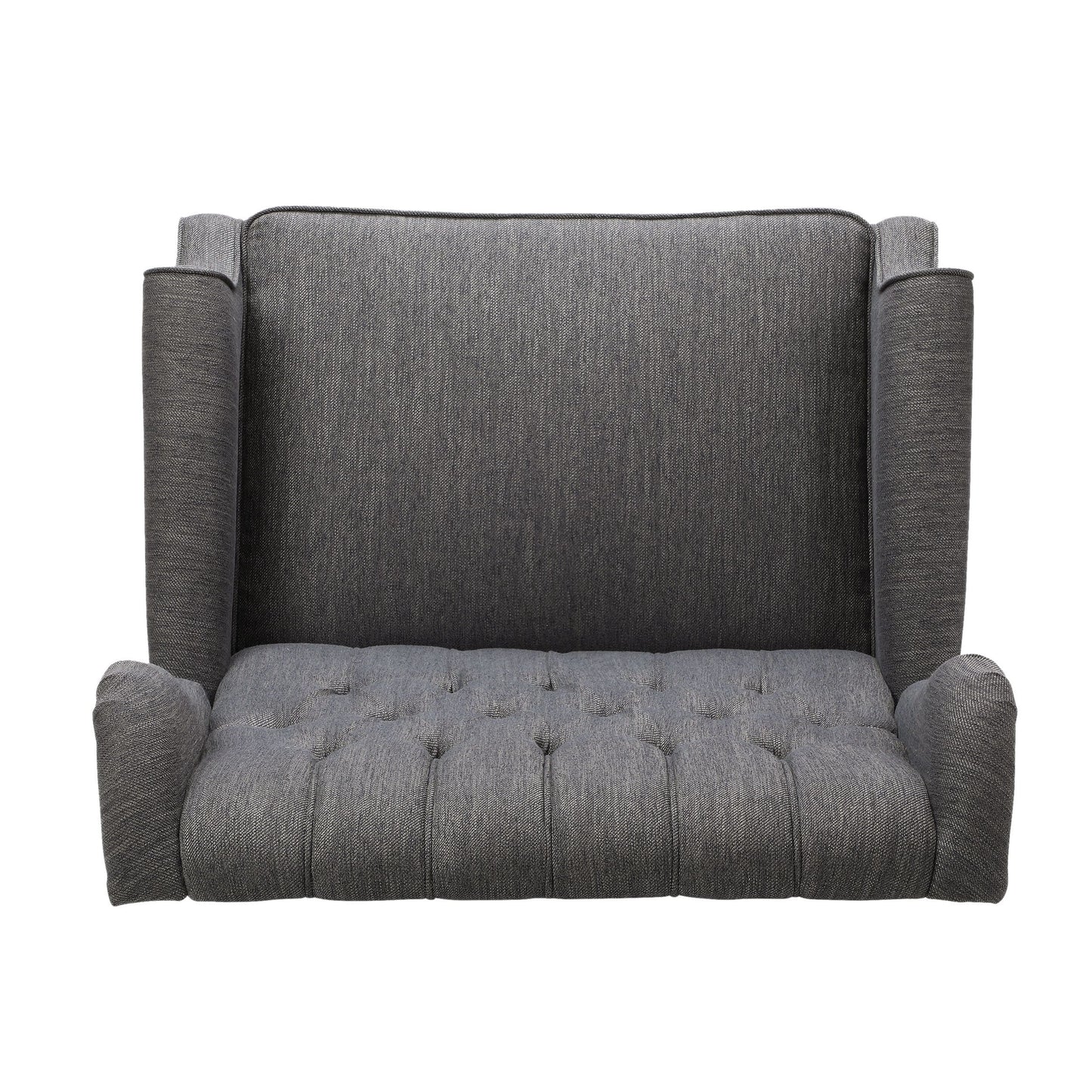 Fauteuil inclinable capitonné surdimensionné Apaloosa en tissu à oreilles par Christopher Knight Home