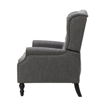 Fauteuil inclinable capitonné surdimensionné Apaloosa en tissu à oreilles par Christopher Knight Home