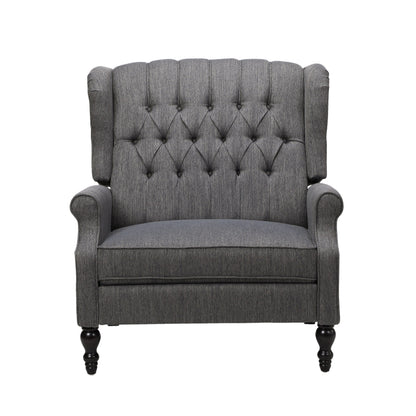 Fauteuil inclinable capitonné surdimensionné Apaloosa en tissu à oreilles par Christopher Knight Home