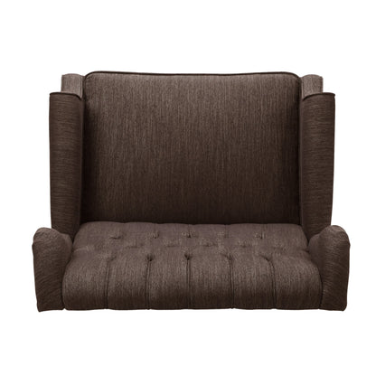 Fauteuil inclinable capitonné surdimensionné Apaloosa en tissu à oreilles par Christopher Knight Home