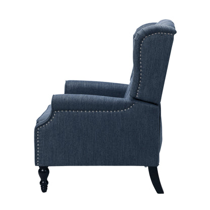 Fauteuil inclinable capitonné surdimensionné Apaloosa en tissu à oreilles par Christopher Knight Home