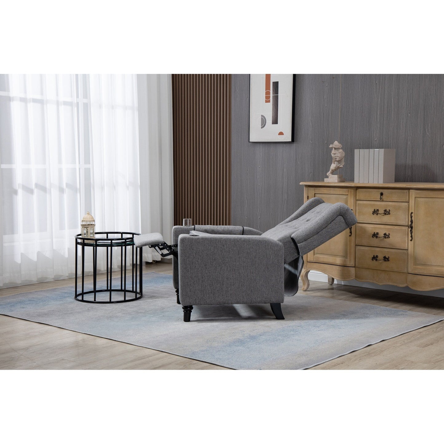 Fauteuil inclinable à bras poussants