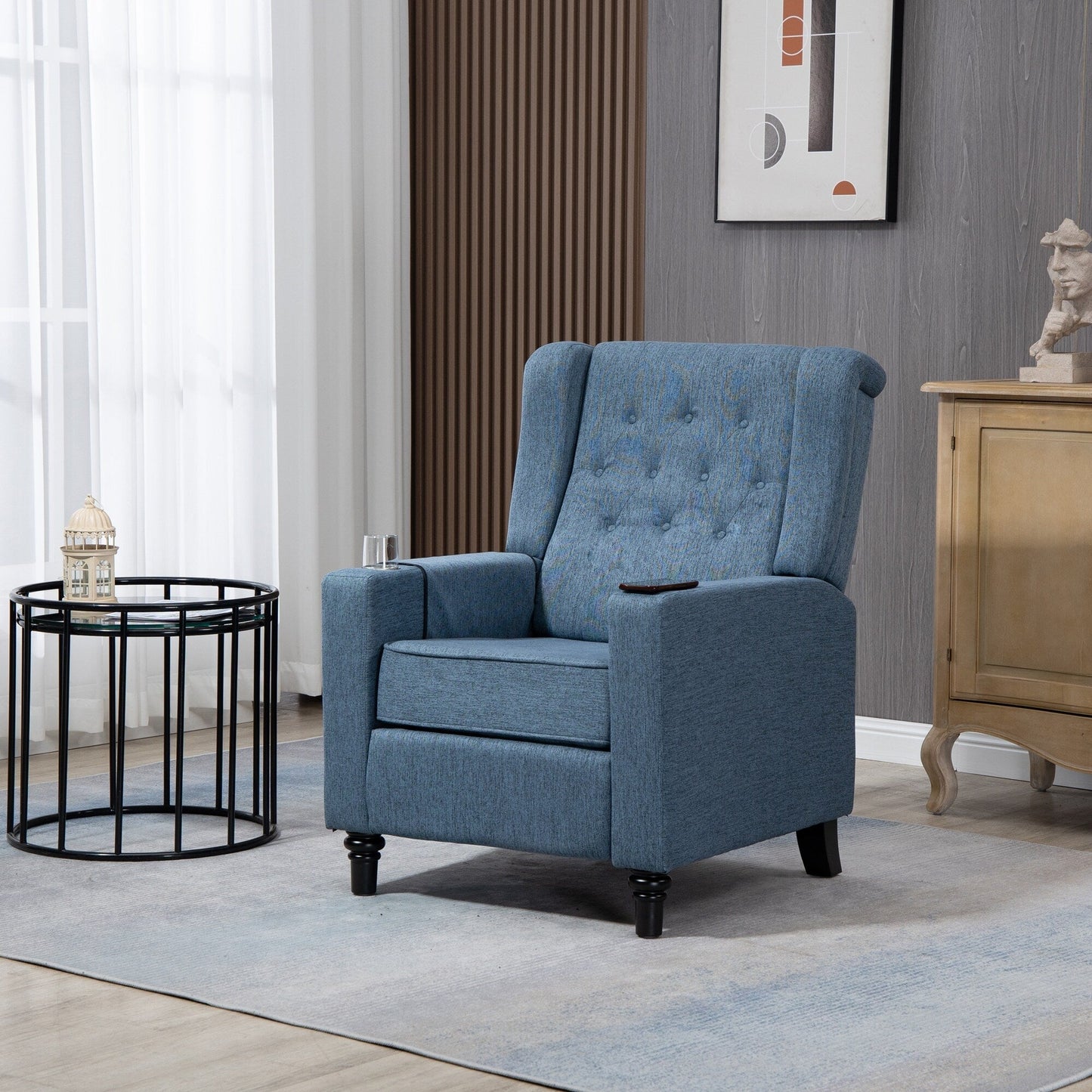 Fauteuil inclinable à bras poussants