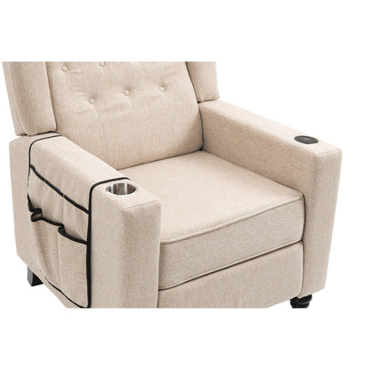 Fauteuil inclinable à bras poussants