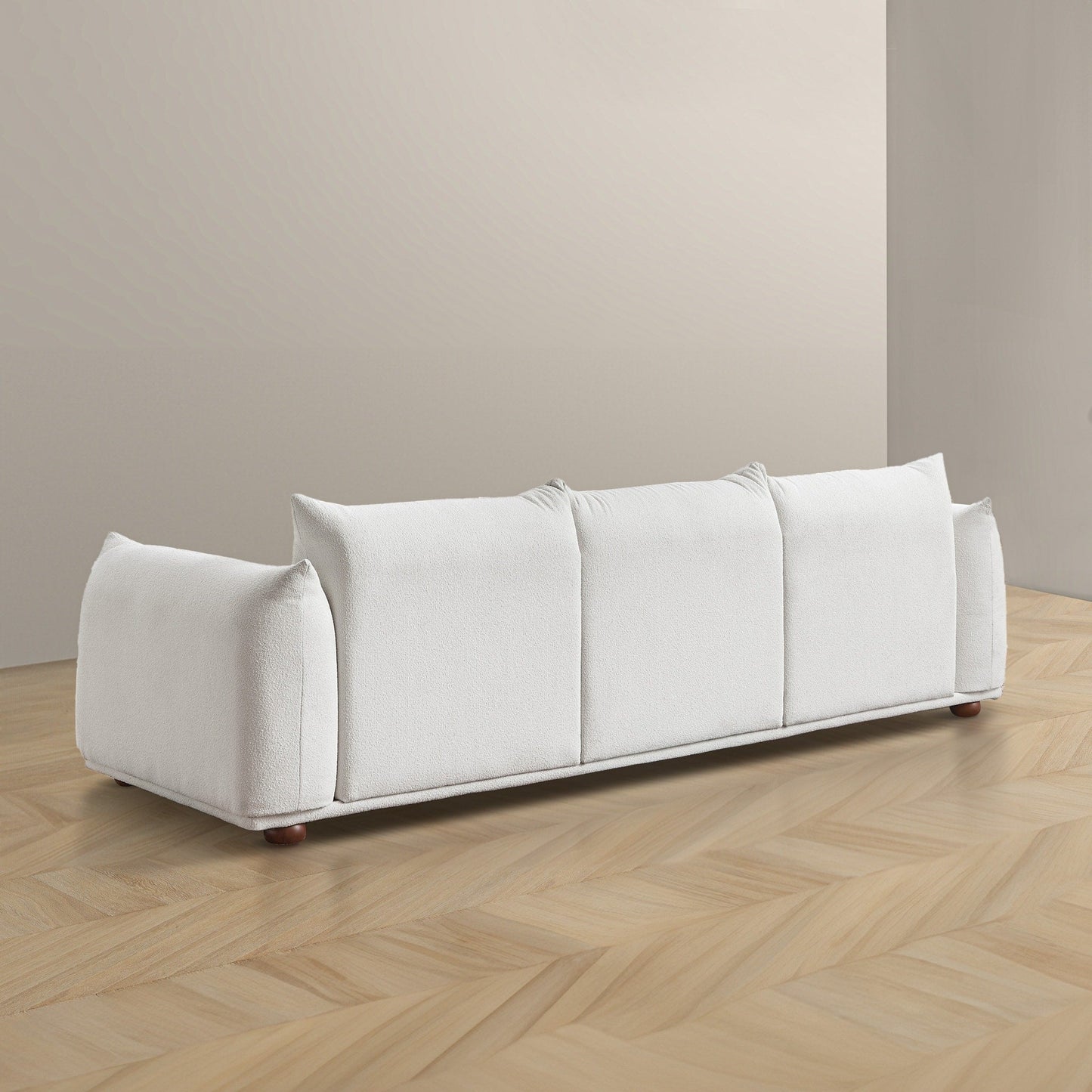 Canapé Arten de luxe en velours et boucle moderne du milieu du siècle