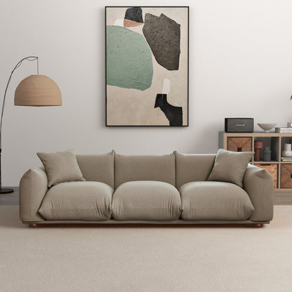 Canapé Arten de luxe en velours et boucle moderne du milieu du siècle