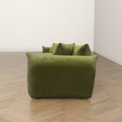 Canapé Arten de luxe en velours et boucle moderne du milieu du siècle