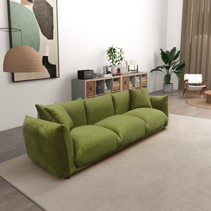 Canapé Arten de luxe en velours et boucle moderne du milieu du siècle