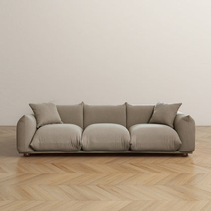 Canapé Arten de luxe en velours et boucle moderne du milieu du siècle