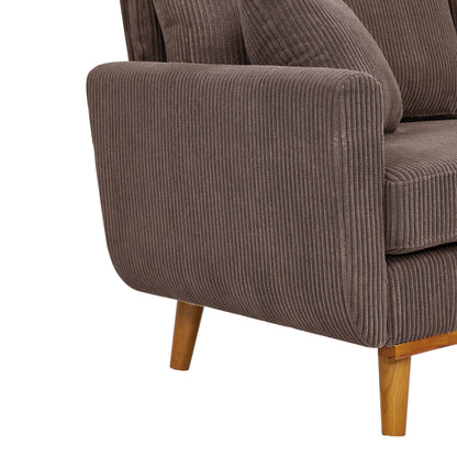 Canapé Asher en velours côtelé du milieu du siècle