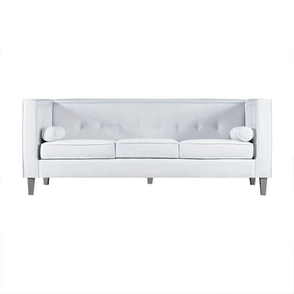 Canapé pour salon, canapé du milieu du siècle, coussin capitonné, pieds en bois massif pour salon, chambre à coucher, confortable