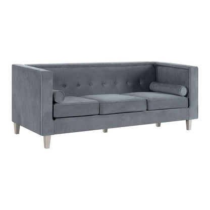 Canapé pour salon, canapé du milieu du siècle, coussin capitonné, pieds en bois massif pour salon, chambre à coucher, confortable