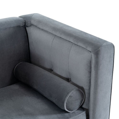 Canapé pour salon, canapé du milieu du siècle, coussin capitonné, pieds en bois massif pour salon, chambre à coucher, confortable