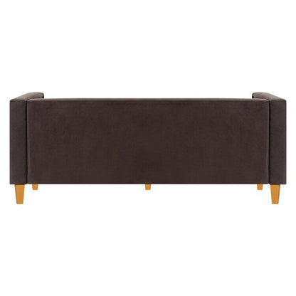 Canapé pour salon, canapé du milieu du siècle, coussin capitonné, pieds en bois massif pour salon, chambre à coucher, confortable