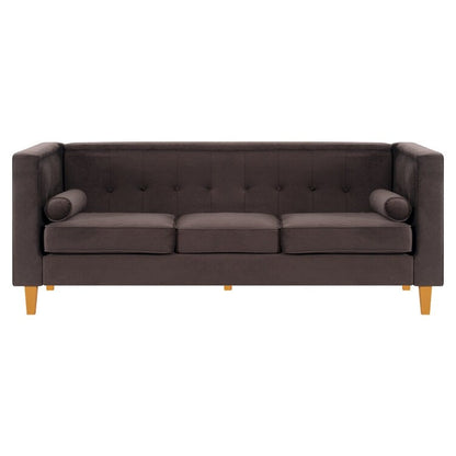 Canapé pour salon, canapé du milieu du siècle, coussin capitonné, pieds en bois massif pour salon, chambre à coucher, confortable