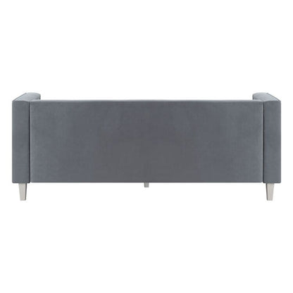 Canapé pour salon, canapé du milieu du siècle, coussin capitonné, pieds en bois massif pour salon, chambre à coucher, confortable