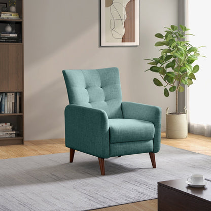 Fauteuil inclinable manuel confortable Aurora avec base en bois