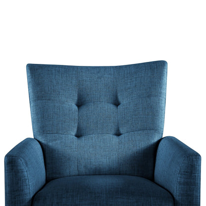 Fauteuil inclinable manuel confortable Aurora avec base en bois