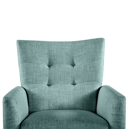 Fauteuil inclinable manuel confortable Aurora avec base en bois