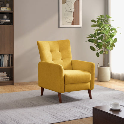 Fauteuil inclinable manuel confortable Aurora avec base en bois