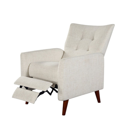 Fauteuil inclinable manuel confortable Aurora avec base en bois